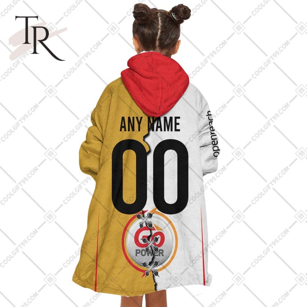 Personalized Irfu Ulster Rugby 2023 Mix Jersey Style Oodie, Flanket, Blanket Hoodie, Snuggie - Image 5