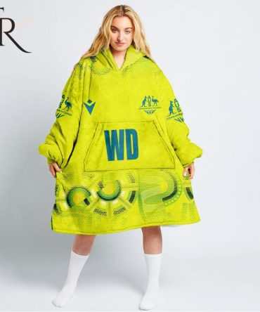 Personalized Netball Au Australia Diamonds Yellow Oodie, Flanket, Blanket Hoodie, Snuggie