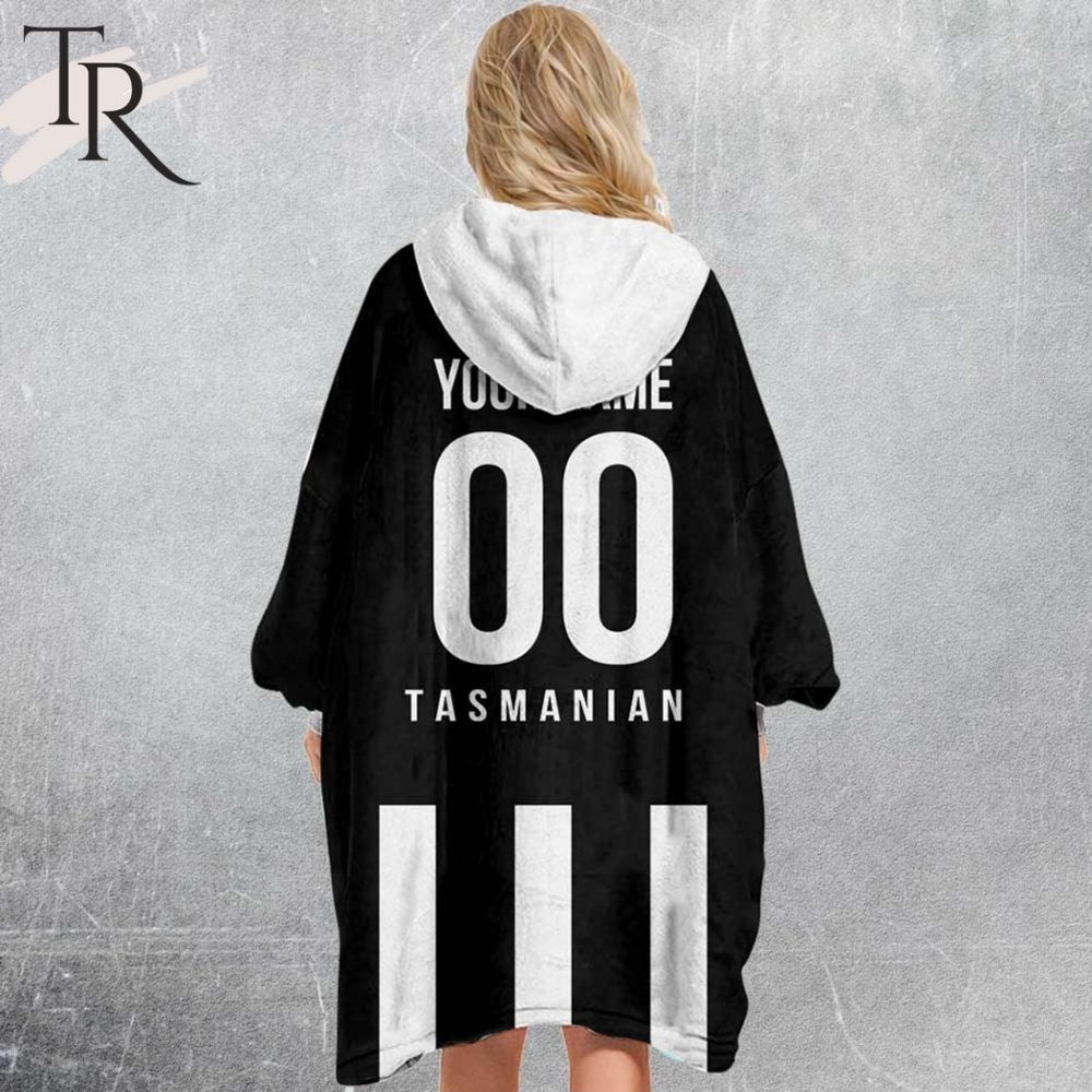 Personalized Netball Au Collingwood Magpies Oodie, Flanket, Blanket Hoodie, Snuggie - Image 3