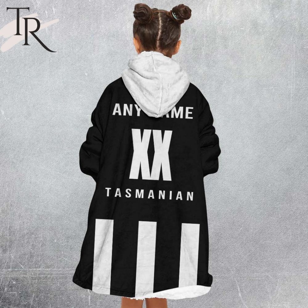 Personalized Netball Au Collingwood Magpies Oodie, Flanket, Blanket Hoodie, Snuggie - Image 5