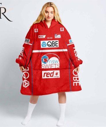 Personalized Netball Au New South Wales Swifts Oodie, Flanket, Blanket Hoodie, Snuggie