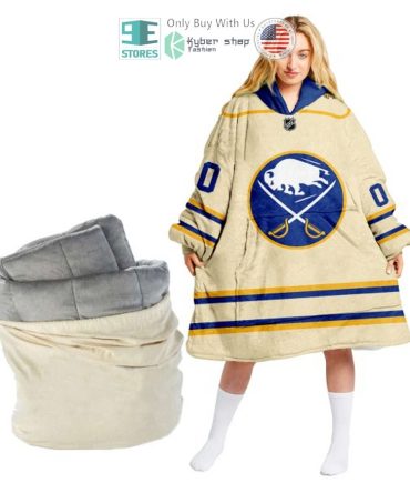 Best Personalized Buffalo Sabres Logo Khaki Hooded Blanet Hoodie