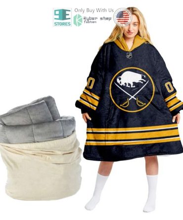 Best Personalized Buffalo Sabres Striped Hooded Blanet Hoodie