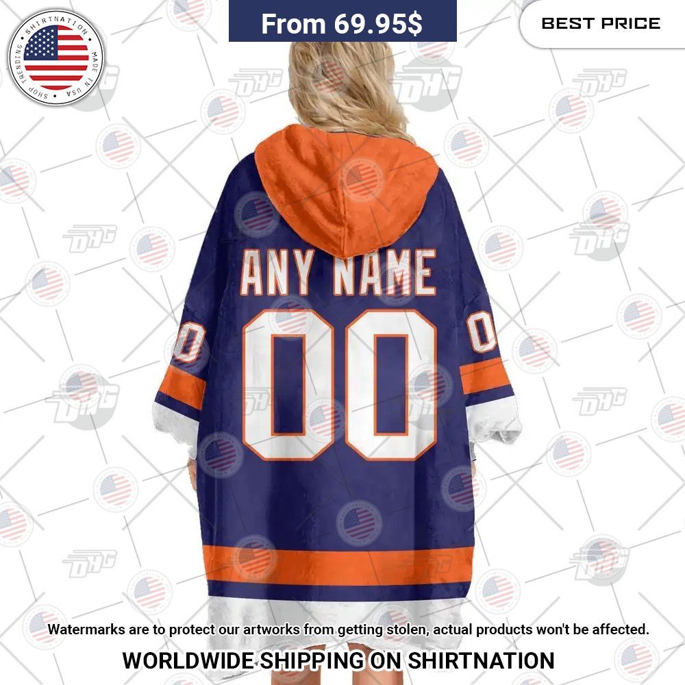 Best Custom Nhl New York Islanders Blanket Hoodie - Image 3