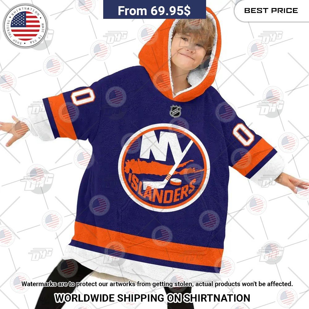 Best Custom Nhl New York Islanders Blanket Hoodie - Image 6