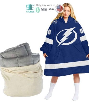 Best Personalized Tampa Bay Lightning Blue Hooded Blanet Hoodie