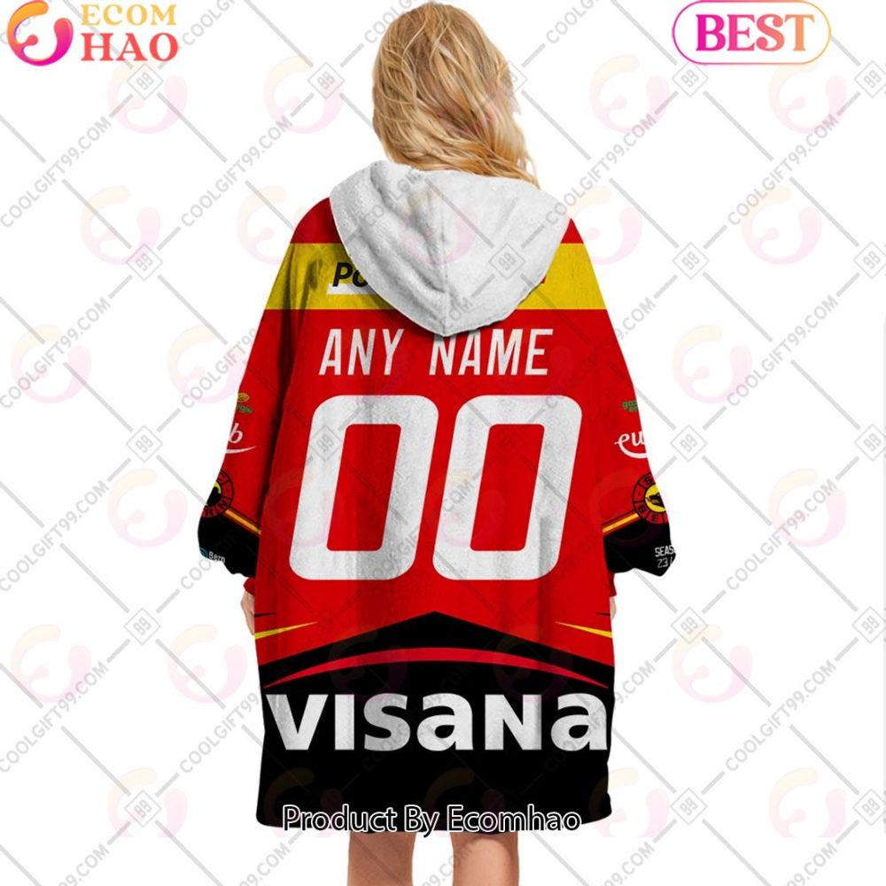 Personalized Nl Hockey Sc Bern Home Jersey Style Oodie, Flanket, Blanket Hoodie, Snuggie - Image 3
