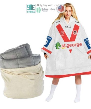 Best Personalized Nrl St. George Illawarra Dragons Hwle Hooded Blanet Hoodie