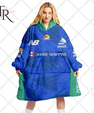 Personalized Super Rugby Fijian Drua Jersey Oodie, Flanket, Blanket Hoodie, Snuggie