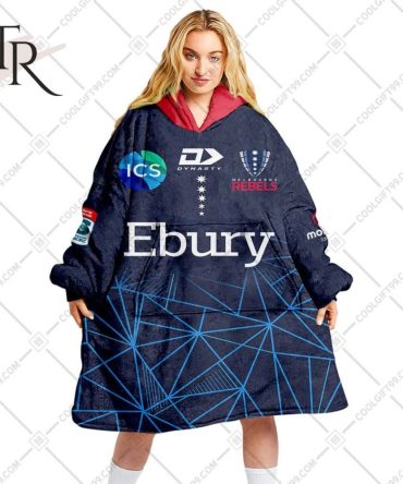 Personalized Super Rugby Melbourne Rebels Jersey Oodie, Flanket, Blanket Hoodie, Snuggie