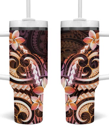 Polynesian Art Tattoo Custom Stanley Cup 40 Oz Tumbler With Handle