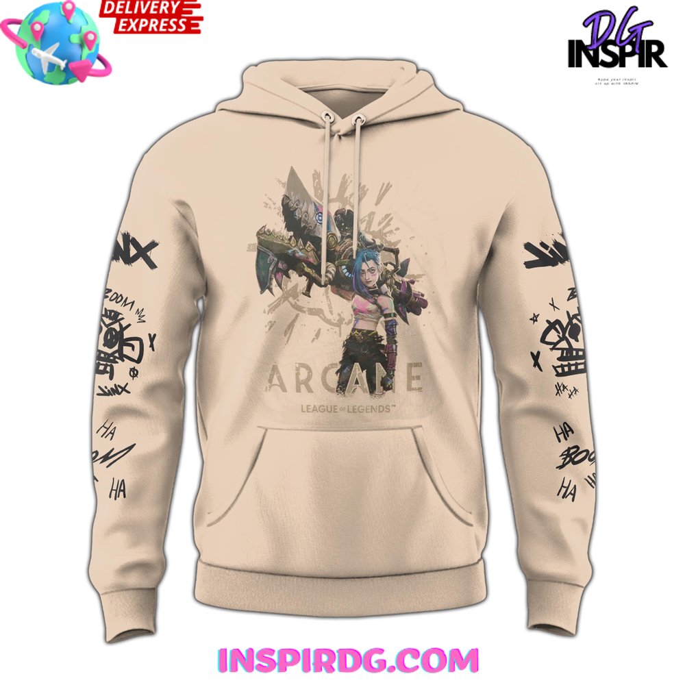 Arcane League Of Legends Jinx Vi Special Hoodie - Image 4