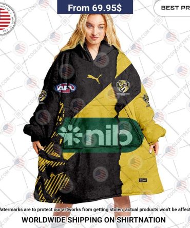 Richmond Tigers Mix Hoodie Blanket