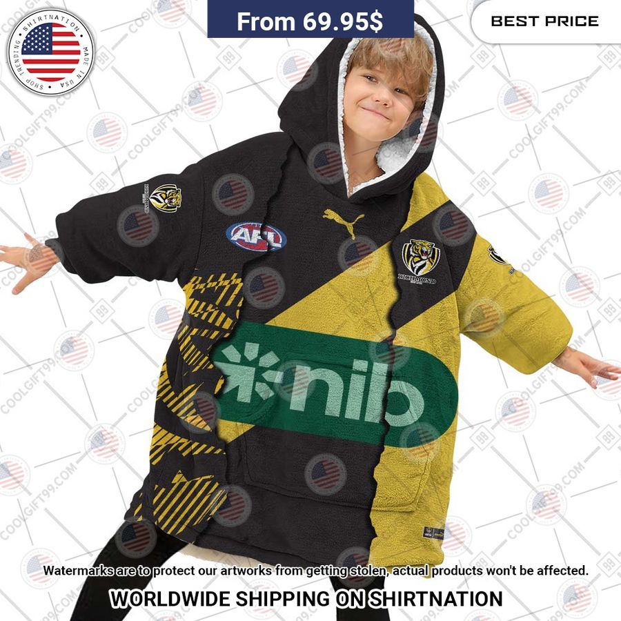 Richmond Tigers Mix Hoodie Blanket - Image 4