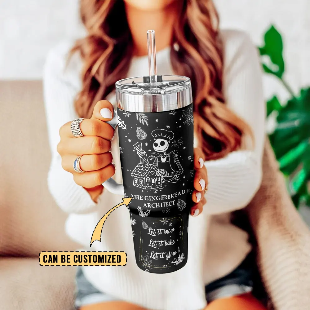 The Nightmare Before Christmas Movies Custom Stanley Cup 40 Oz Tumbler With Handle - Image 3