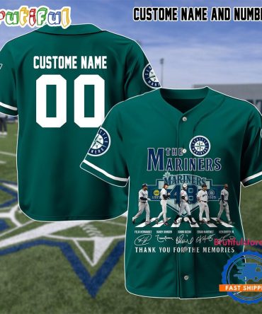 Seattle Mariners 48 Year Thank You For The Memories Baseball Jersey