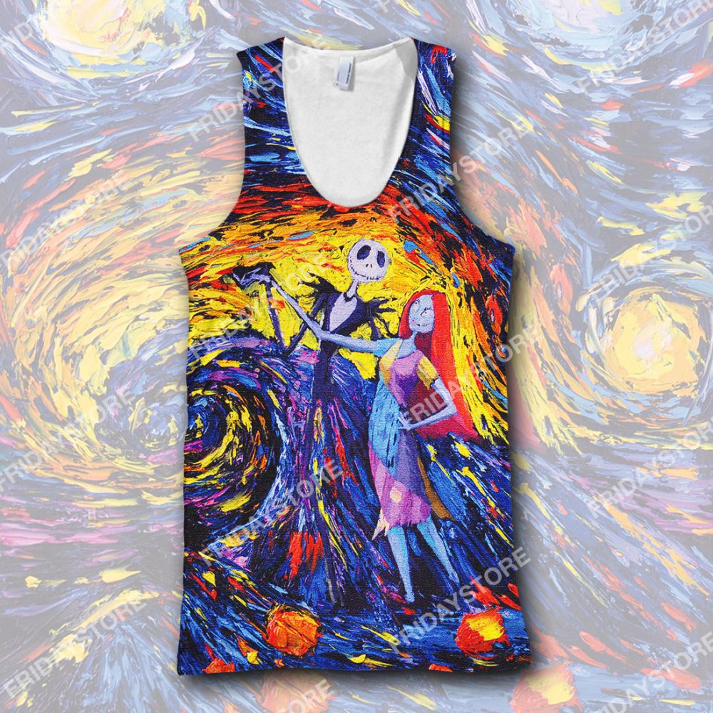 Tnbc T-Shirt Starry Night Jack And Sally T-Shirt Hoodie Amazing Dn Tnbc Sweate Hoodie Jack Skellington - Image 4