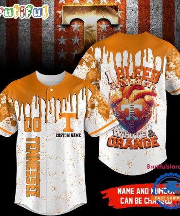 Tennessee Volunteers Ncaa I Bleed Baseball Jersey