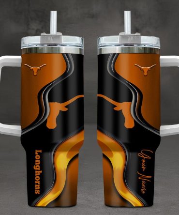Texas Longhorns Ncaa Custom Stanley Cup 40 Oz Tumbler With Handle