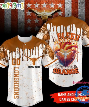 Texas Longhorns Ncaa I Bleed Baseball Jersey