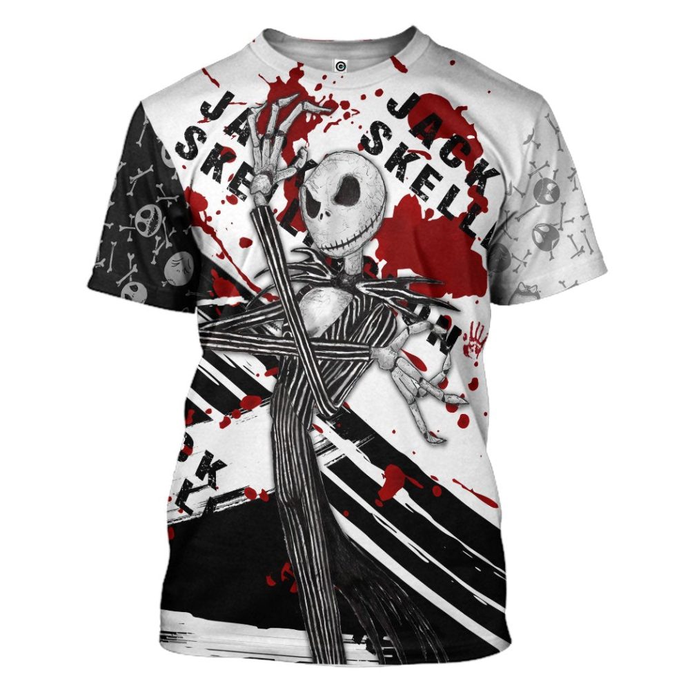 Tnbc Shirt Jack Skellington Horror Version T-Shirt Tnbc Hoodie - Image 5