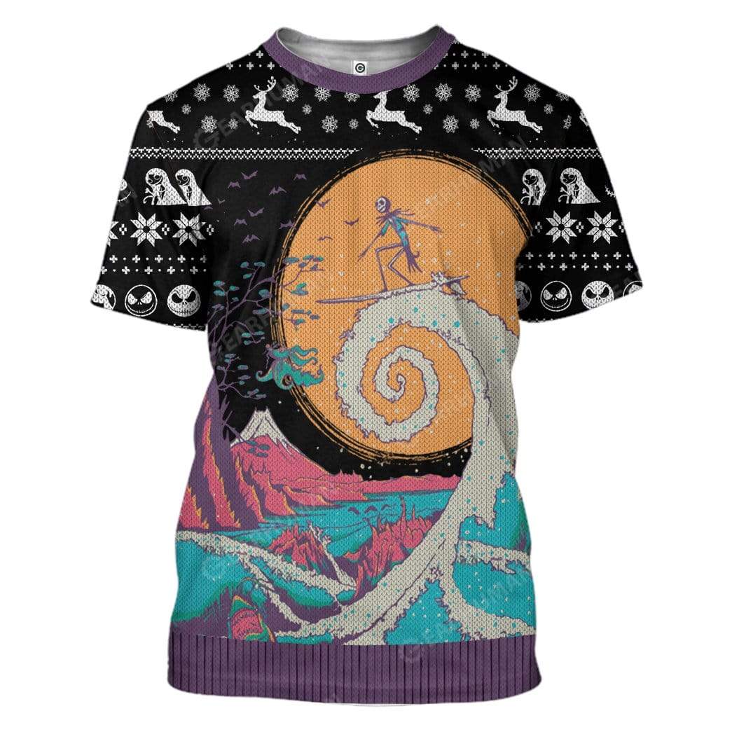 Tnbc Shirt Jack Skellington Surfing Hoodie Tnbc Hoodie - Image 4