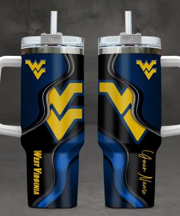 West Virginia Mountaineers Ncaa Custom Stanley Cup 40 Oz Tumbler With Handle
