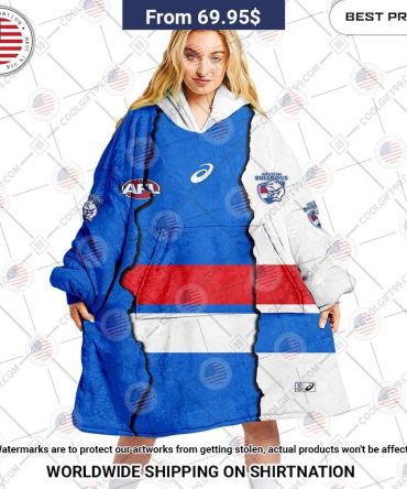 Western Bulldogs Mix Hoodie Blanket