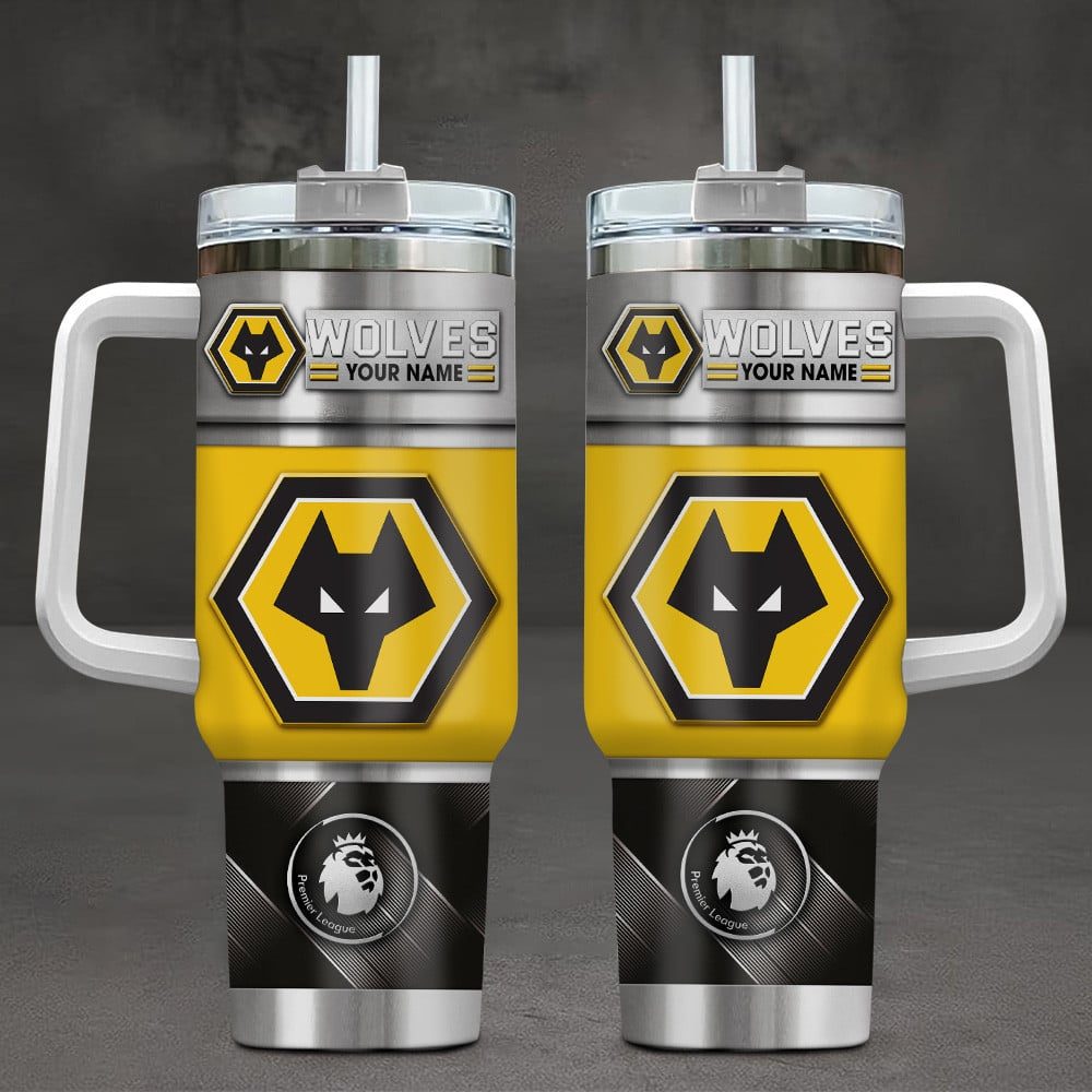 Wolverhampton Wanderers F.C Epl Custom Stanley Cup 40 Oz Tumbler With Handle