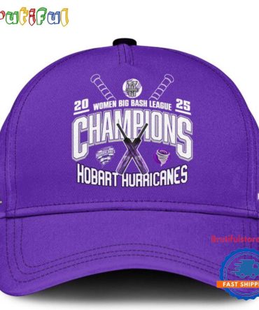 Hobart Hurricanes 2025 Wbbl Champions Limited Edition Cap